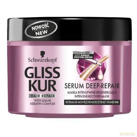 Schwarzkopf Gliss Kur Serum Deep Repair Maska do włosów 200 ml