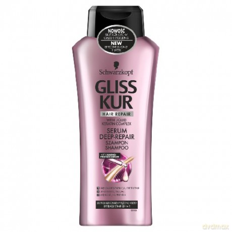 Schwarzkopf Gliss Kur Serum Deep Repair Szampon do włosów 400 ml