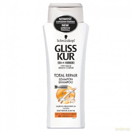 Schwarzkopf Gliss Kur Total Repair Szampon do włosów suchych i zniszczonych 250 ml