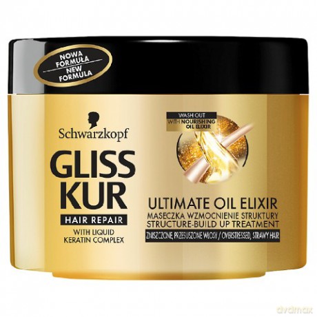 Schwarzkopf Gliss Kur Ultimate Oil Elixir Maska wzmacniająca 200 ml