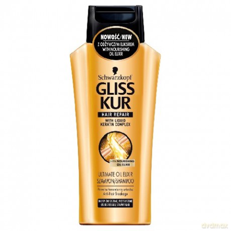 Schwarzkopf Gliss Kur Ultimate Oil Elixir Szampon regenerujący 250 ml