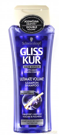 Schwarzkopf Gliss Kur Ultimate Volume Szampon do włosów regenerujący i nadający objętość 250 ml