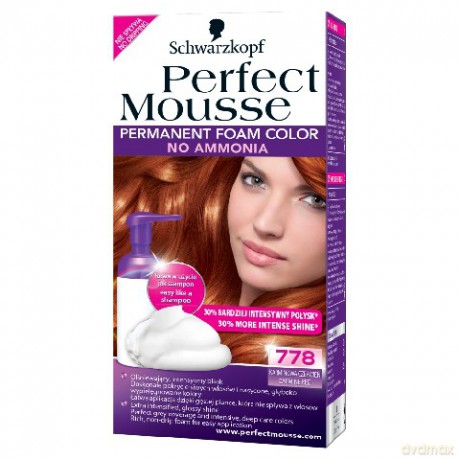 Schwarzkopf Perfect mousse 778 karminowa czerwień