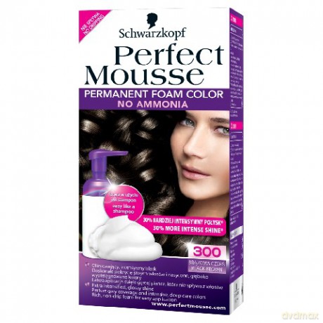 Schwarzkopf Perfect Mousse Pianka Koloryzująca Brązowa Czerń nr 300