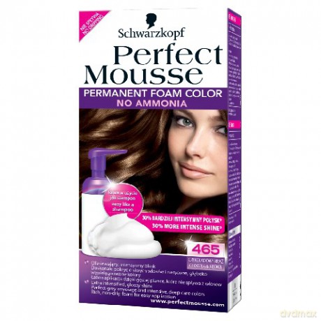 Schwarzkopf Perfect Mousse Pianka Koloryzująca Czekoladowy Brąz nr 465