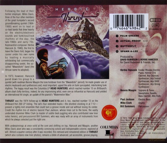 Herbie Hancock: Thrust [CD]