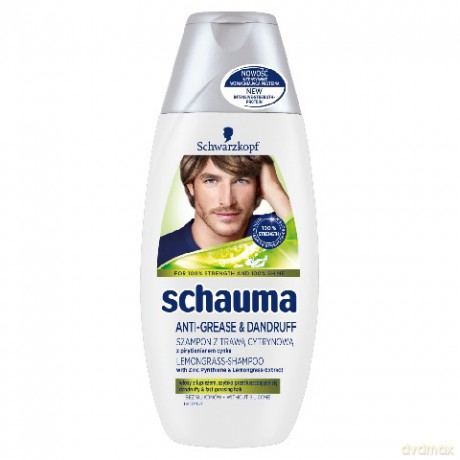 Schwarzkopf Schauma Szampon do włosów Przeciwłupieżowy Lemon Grass For Men 250 ml