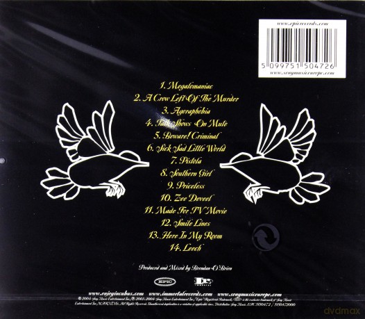 Incubus: A Crow Left Of The Murder [CD]