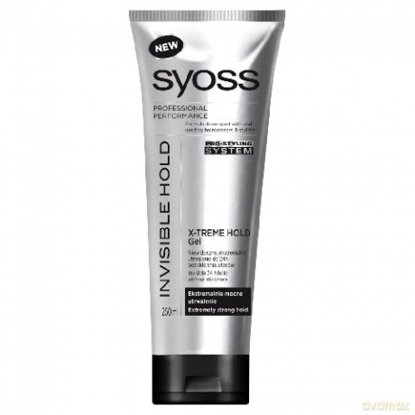 Schwarzkopf Syoss Invisible Hold Żel do włosów ekstremalnie mocny 250 ml