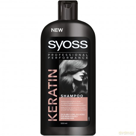 Schwarzkopf Syoss Keratin Szampon do włosów suchych 500 ml