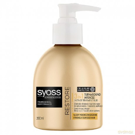 Schwarzkopf Syoss Supreme Restore Fluid 3w1 do włosów zniszczonych 200 ml