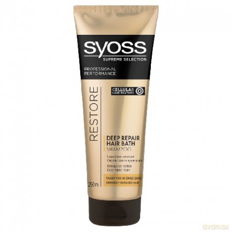 Schwarzkopf Syoss Supreme Restore Szampon-kąpiel do włosów zniszczonych 250 ml