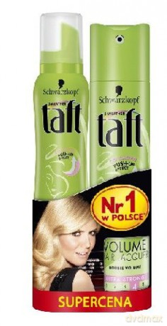 Schwarzkopf Taft duo lakier Volume Super Mocny 250 ml + pianka 200 ml