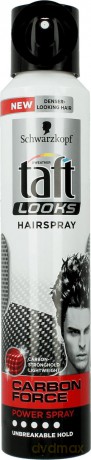 Schwarzkopf Taft Looks Carbon Force Lakier do włosów extra mocna 200 ml