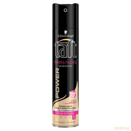 Schwarzkopf Taft Power&Fullness Lakier do włosów mega mocny& 250 ml