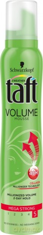 Schwarzkopf Taft Volume 2-Day Pianka do włosów mega mocna 200 ml
