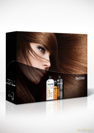 Syoss Zestaw prezentowy RepairOleo Intense (szampon do włosów 300 ml + odżywka 300 ml + spray Oleo Intense Thermo 150 ml))