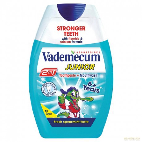 Vademecum 2w1 Pasta do zębów dla dzieci 6 + Miętowa 75 ml