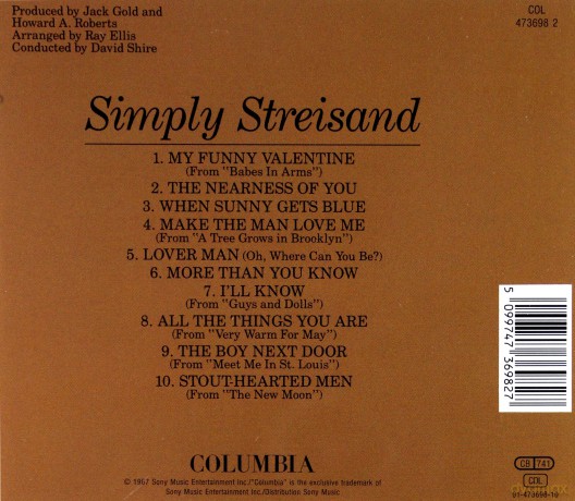 Barbra Streisand: SIMPLY STREISAND [CD]