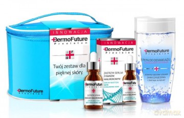 Dermofuture Precision Zestaw w kosmetyczce (Zastrzyk z kwasem hialuronowym 20 ml + Płyn z micelami witamin 150 ml)