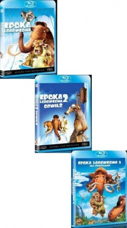 Epoka lodowcowa Trylogia pakiet [3Blu-Ray]