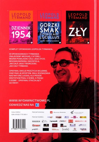 Gorzki smak czekolady Lucullus i inne opowiadania - Leopold Tyrmand (twarda) [KSIĄŻKA]