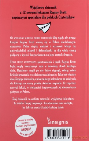 Twój Dziennik. 12 nowych lekcji i myśli na każdy dzień - Regina Brett [KSIĄŻKA]