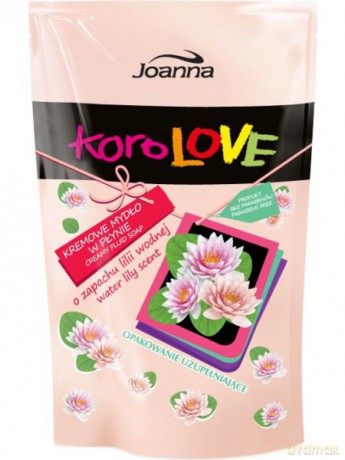 Joanna KolorLOVE Mydło w płynie o zapachu lilii wodnej zapas 500 ml