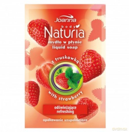 Joanna Naturia Mydło w płynie Truskawka zapas 300 ml