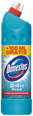 Domestos Atlantic Fresh Płyn WC czyszcząco-dezynfekujący 650 + 100 ml [CHEMIA]