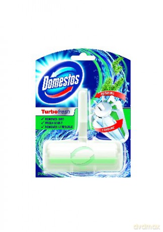 Domestos Turbo Fresh Kostka wirująca do WC Pine 32 g [CHEMIA]