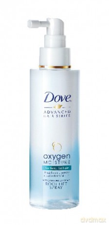 Dove Advanced Hair Oxygen Moisture Spray unoszący do włosów cienkich 150 ml