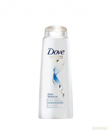 Dove Daily Moisture 2 w 1 Szampon do wszystkich rodzajów włosów 400 ml