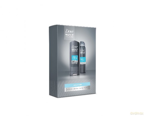 Dove Zestaw prezentowy Men Clean Comfort (dezodorant spray 150 ml + żel pod prysznic 250 ml)