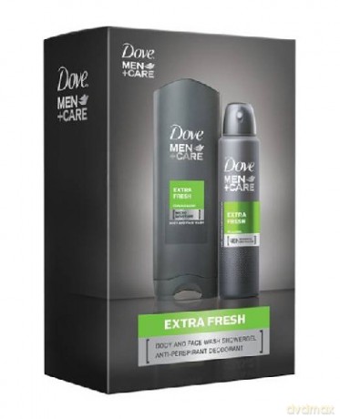 Dove Zestaw prezentowy Men Extra Fresh (dezodorant spray 150 ml + żel pod prysznic 250 ml)