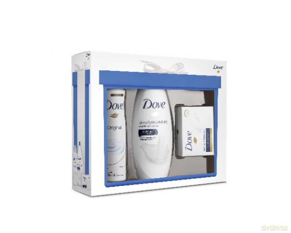 Dove Zestaw prezentowy Original (żel pod prysznic 250 ml + deo spray 150 ml + mydło 100 g)