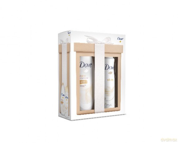 Dove Zestaw prezentowy Silk (żel pod prysznic 250 ml + Deo spray 150 ml)