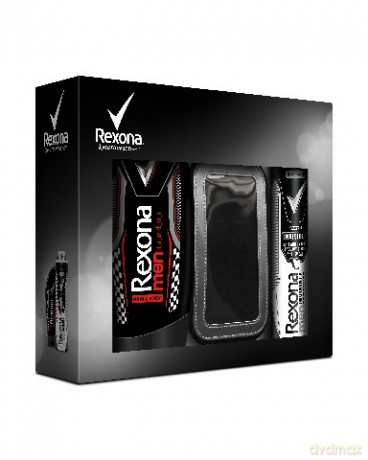 Rexona Zestaw prezentowy Men (deo spray Invisible 150 ml + żel pod prysznic Turbo 250 ml)