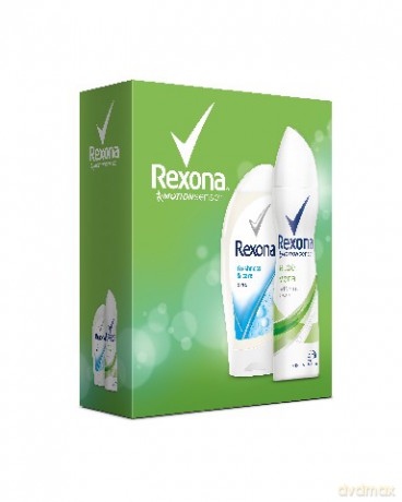 Rexona Zestaw prezentowy Woman (deo spray Aloe Vera 150 ml + żel pod prysznic Freshness&Care 250 ml)
