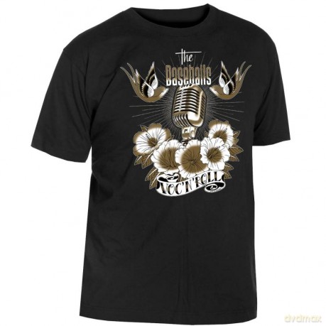 The Baseballs: Microphone Gold Black (M) [T-SHIRT]