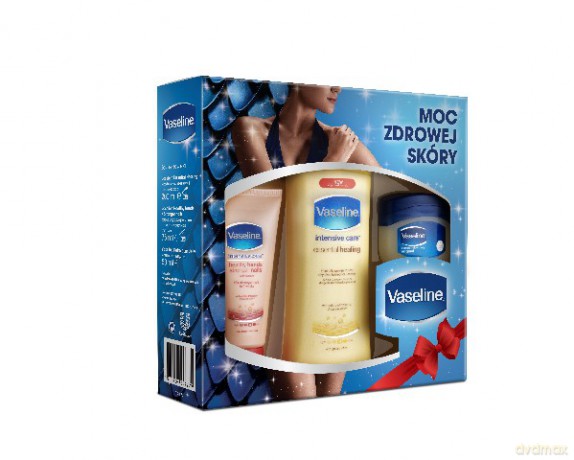 Vaseline Intensive Care (balsam do ciała Essential 200 ml + krem do rąk 75 ml + wazelina 50 ml)