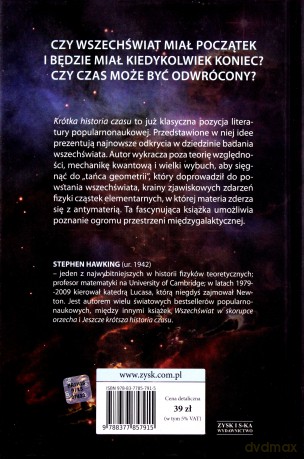 Krótka historia czasu - Stephen Hawking (twarda) [KSIĄŻKA]