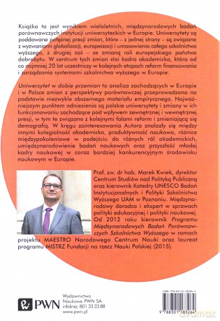 Uniwersytet w dobie przemian. Adaptacje instytucji akademickich do nowych warunków w Polsce i Europie - Marek Kwiek [KSIĄŻKA]