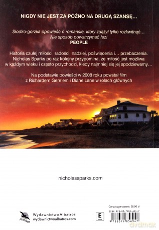 Noce w Rodanthe - Nicholas Sparks [KSIĄŻKA]