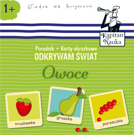 Odkrywam świat. Owoce książka + karty obrazkowe Kapitan Nauka [KSIĄŻKA]