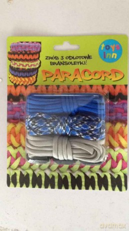 Paracord mix niebieski zestaw kreatywny