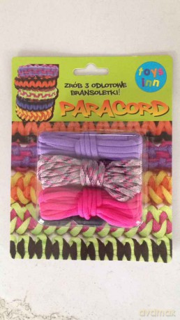 Paracord mix różowy zestaw kreatywny