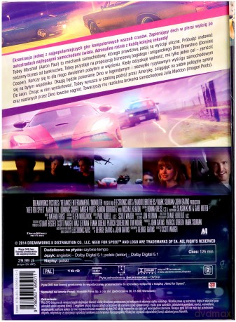 Need For Speed (booklet) [DVD]