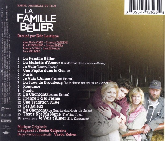 Eric Elmosnino: La Famille Bélier / Rozumiemy się bez słów Soundtrack [CD]