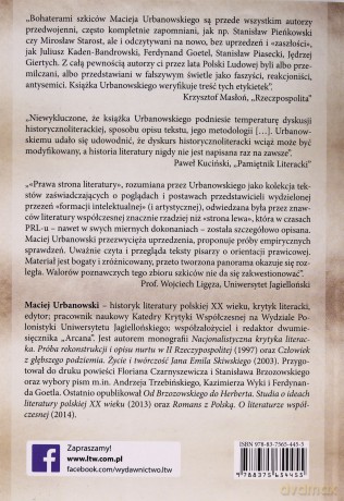 Prawą Stroną Literatury Polskiej [KSIĄŻKA]
